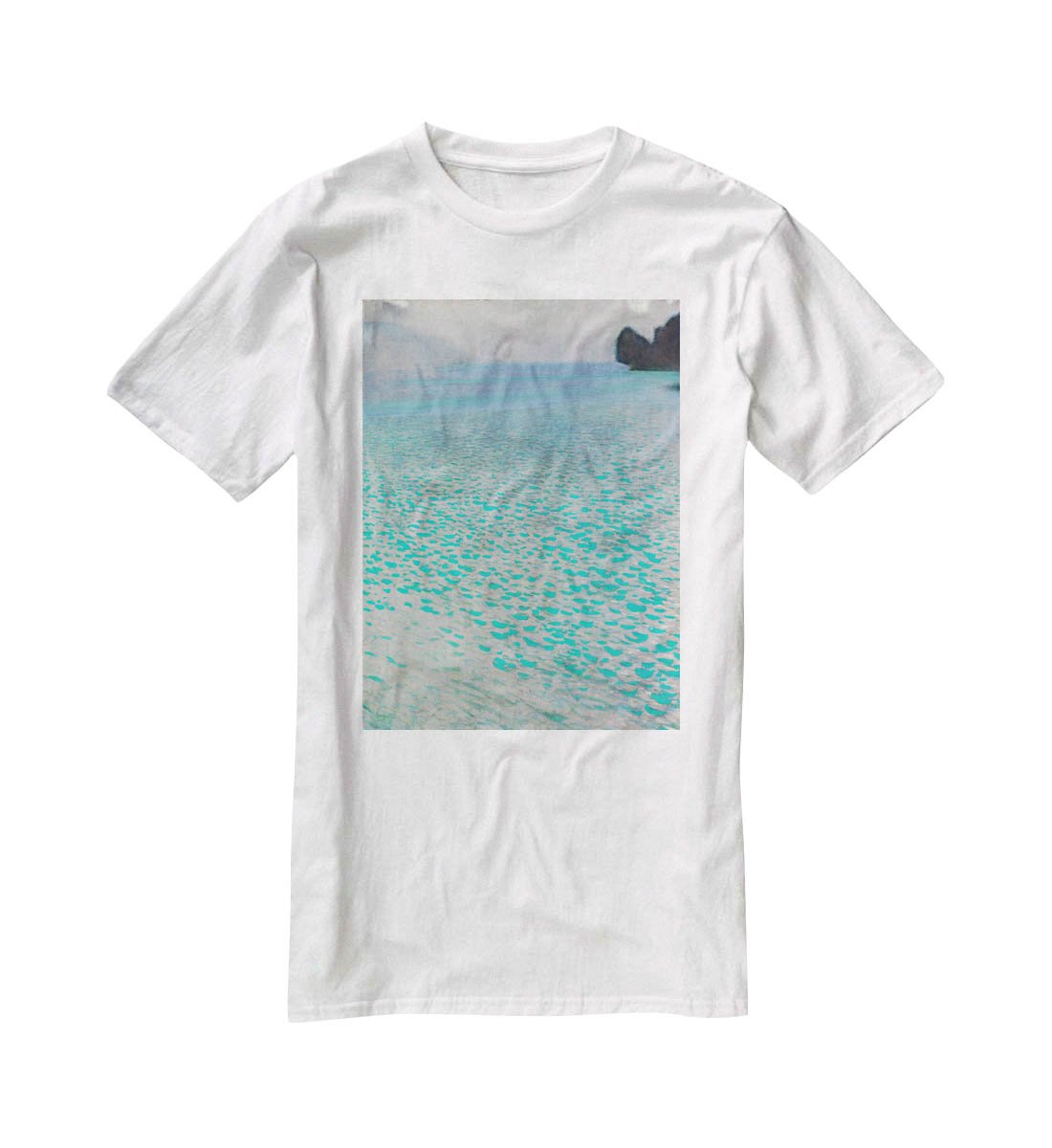 Attersee by Klimt T-Shirt - Canvas Art Rocks - 5