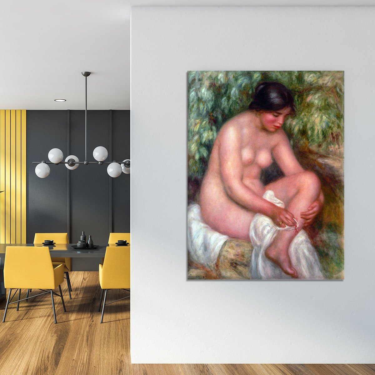 August Renoir Bathing by Renoir Canvas Print or Poster