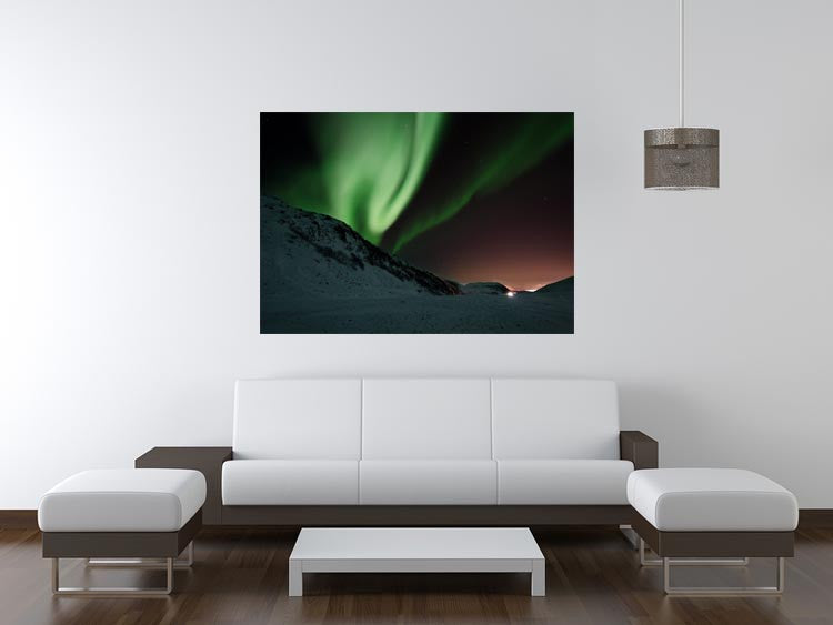 Aurora Mountains Canvas Print - Canvas Art Rocks - 4