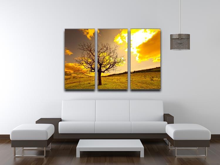 Autumn 3 Split Panel Canvas Print - Canvas Art Rocks - 3