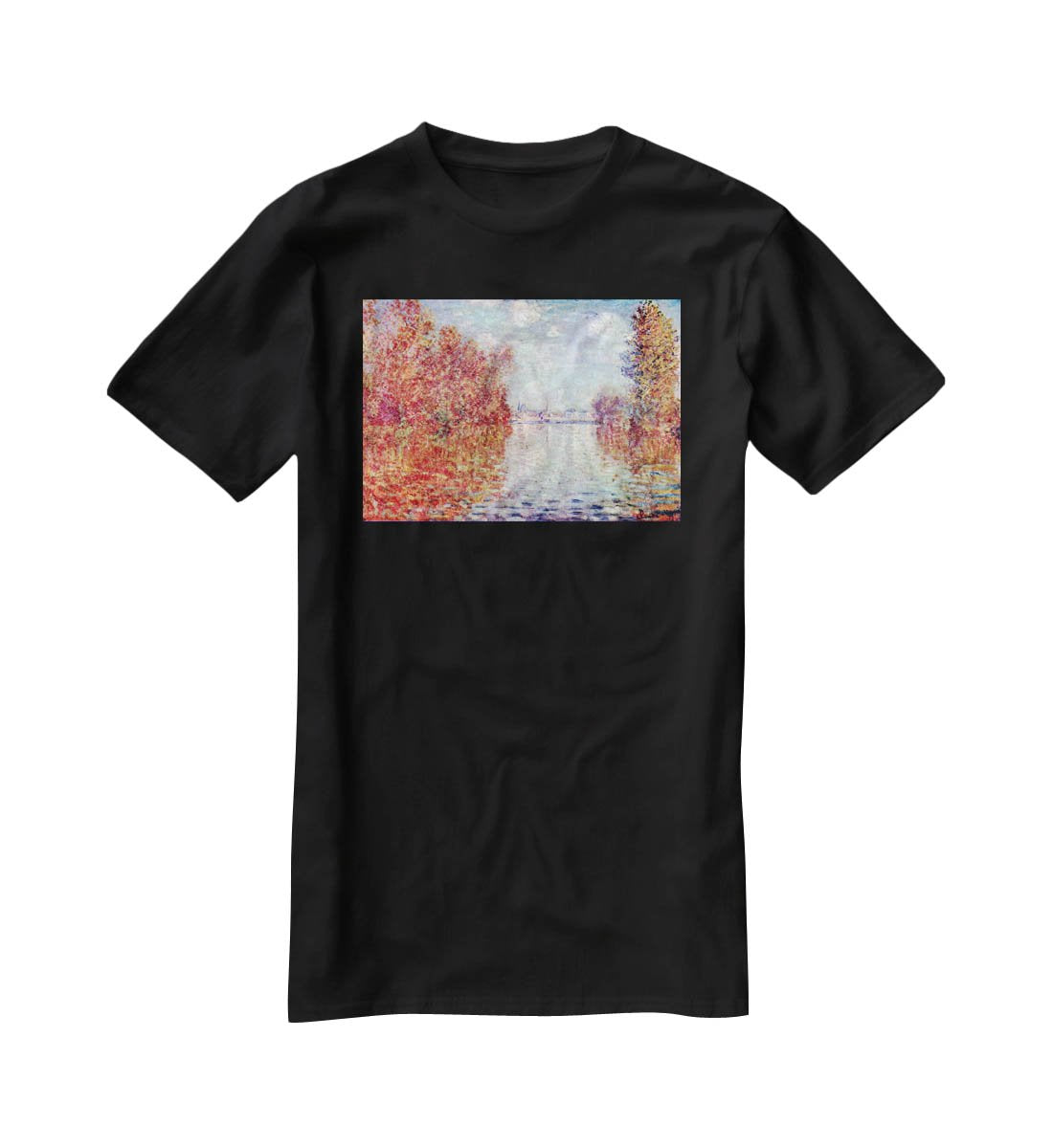 Autumn in Argenteuil by Monet T-Shirt - Canvas Art Rocks - 1