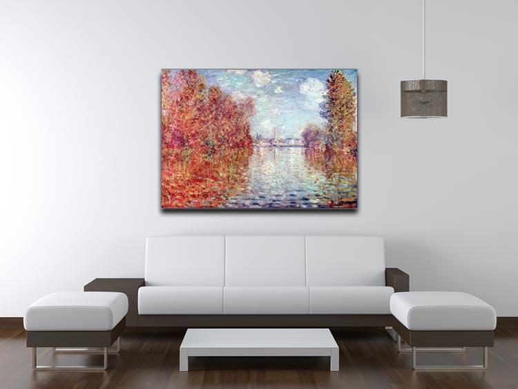 Autumn in Argenteuil by Monet Canvas Print & Poster - Canvas Art Rocks - 4