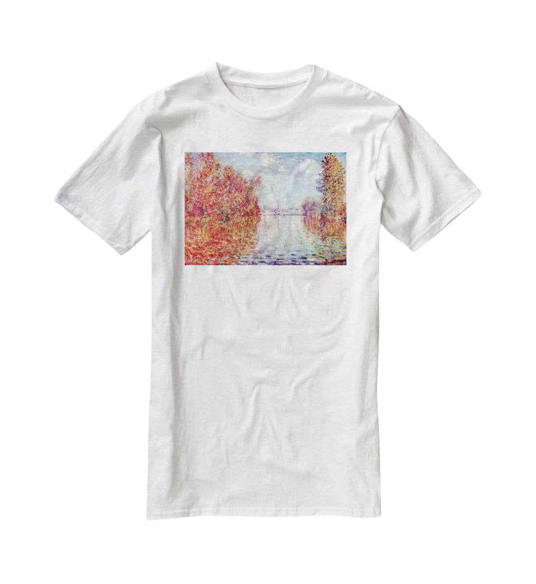 Autumn in Argenteuil by Monet T-Shirt - Canvas Art Rocks - 5