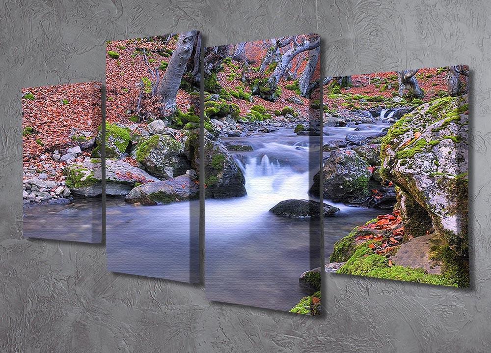 Autumn landscape lake 4 Split Panel Canvas  - Canvas Art Rocks - 2