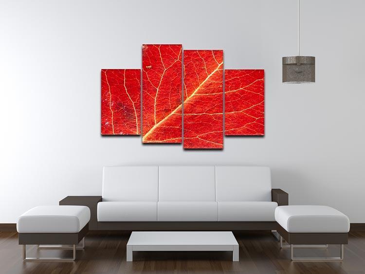 Autumn leaf 4 Split Panel Canvas  - Canvas Art Rocks - 3
