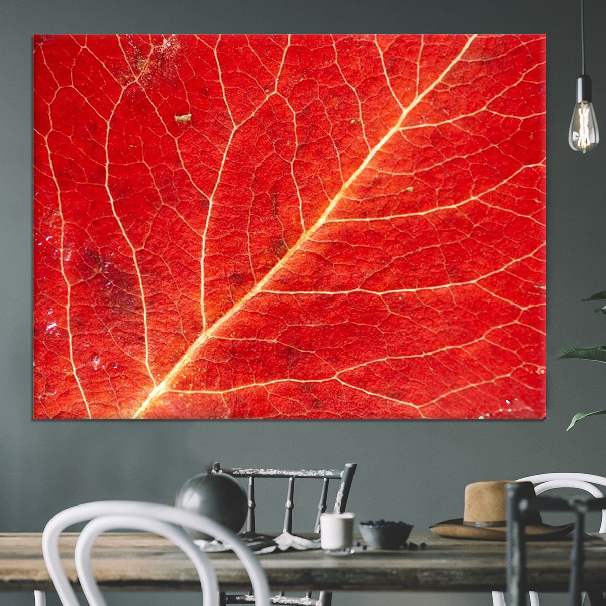 Autumn leaf Canvas Print or Poster