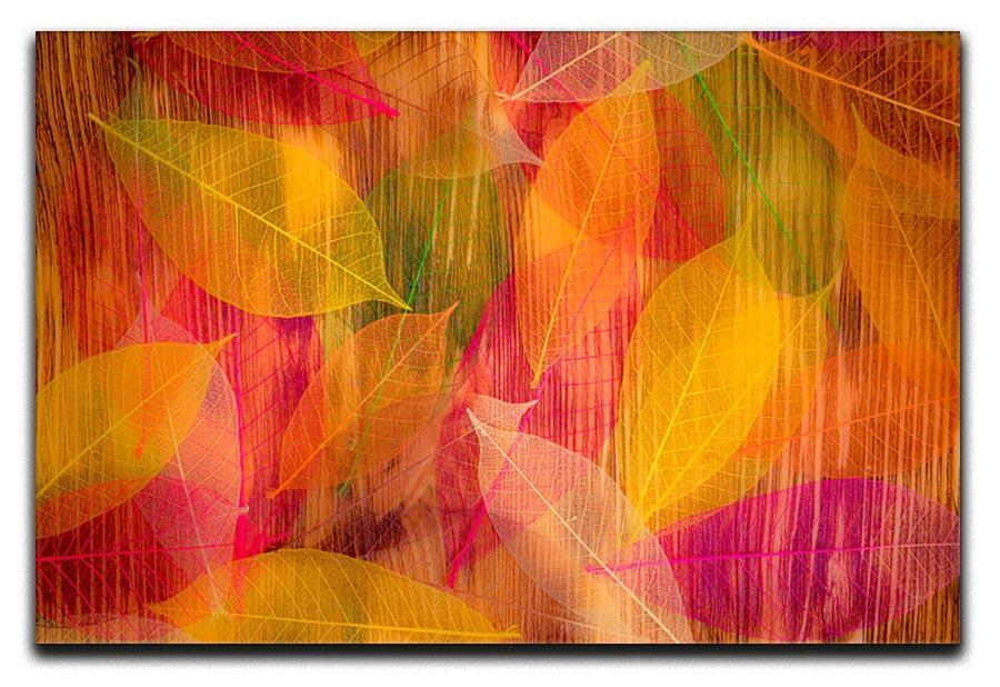 Autumn leaves texture Canvas Print or Poster  - Canvas Art Rocks - 1