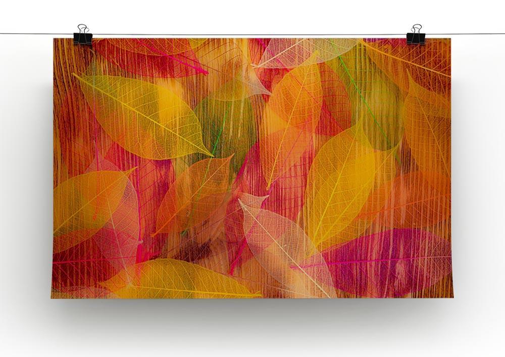 Autumn leaves texture Canvas Print or Poster - Canvas Art Rocks - 2