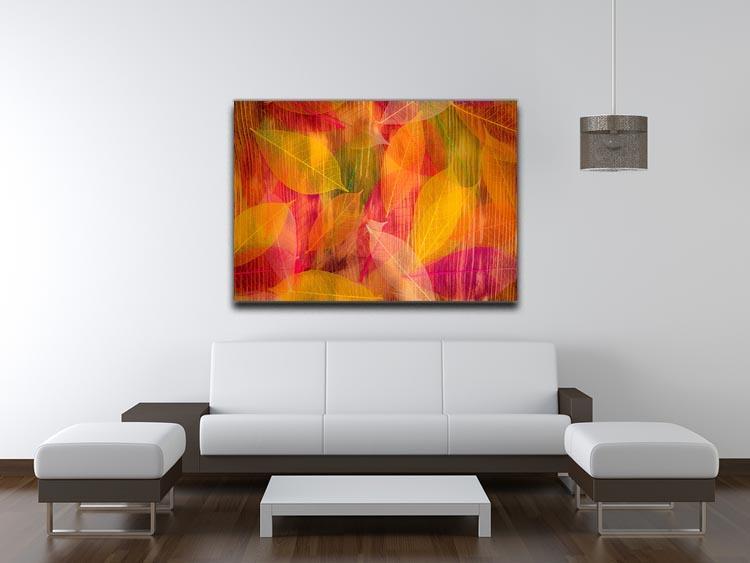 Autumn leaves texture Canvas Print or Poster - Canvas Art Rocks - 4