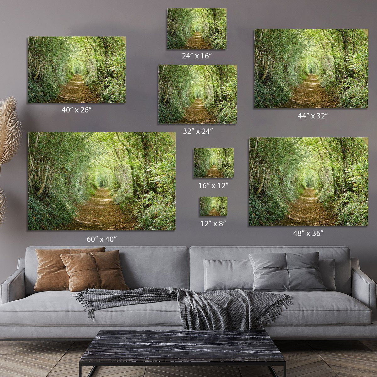 Avenue of trees Canvas Print or Poster