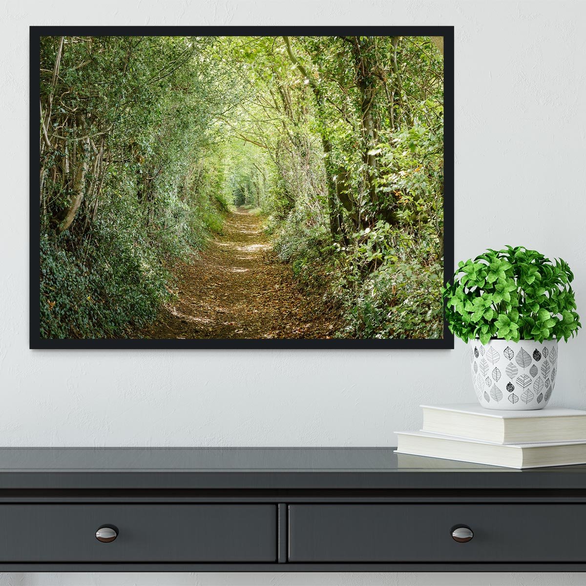 Avenue of trees Framed Print - Canvas Art Rocks - 2