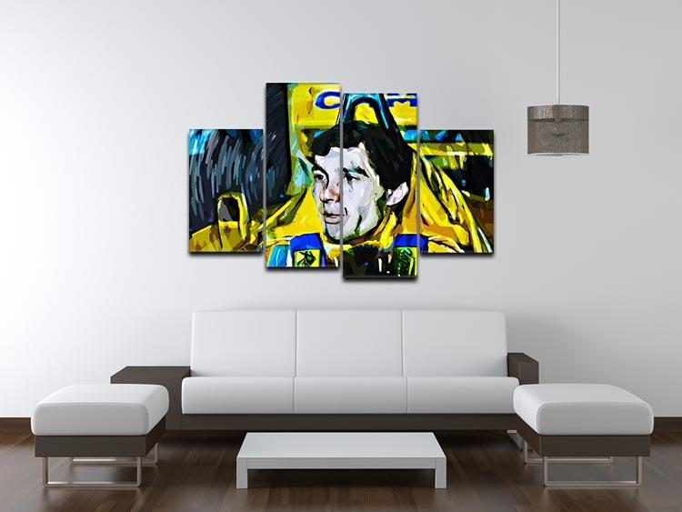 Ayrton Senna 4 Split Panel Canvas - Canvas Art Rocks - 3