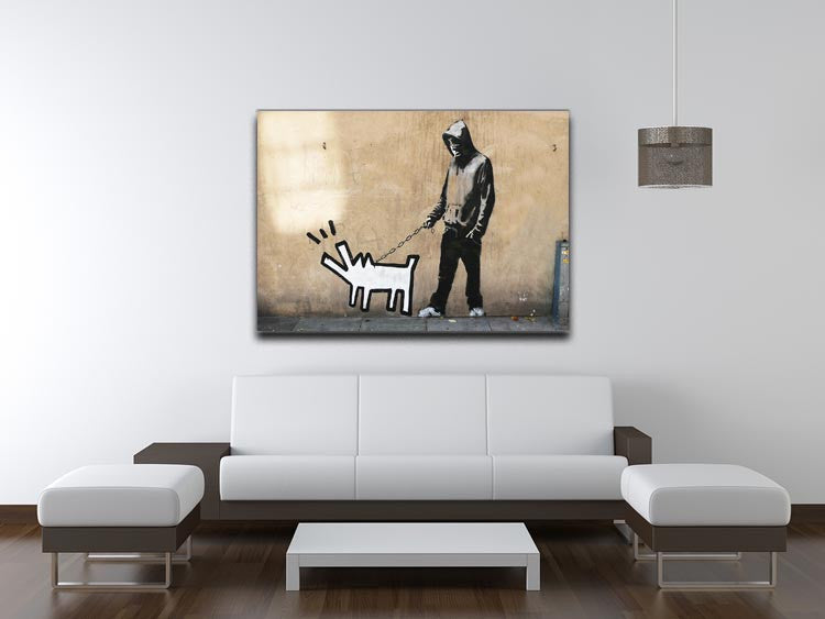 Banksy Keith Haring Dog Print - Canvas Art Rocks - 4