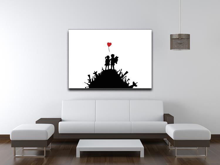 Banksy Kids on Gun Hill Print - Canvas Art Rocks - 4