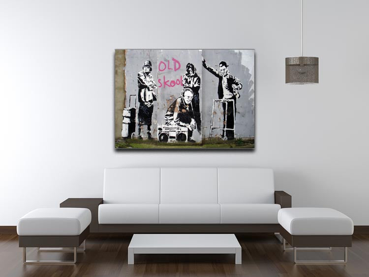 Banksy Old Skool Print - Canvas Art Rocks - 4