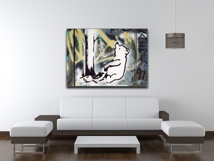 Banksy Winnie the Pooh Print - Canvas Art Rocks - 4