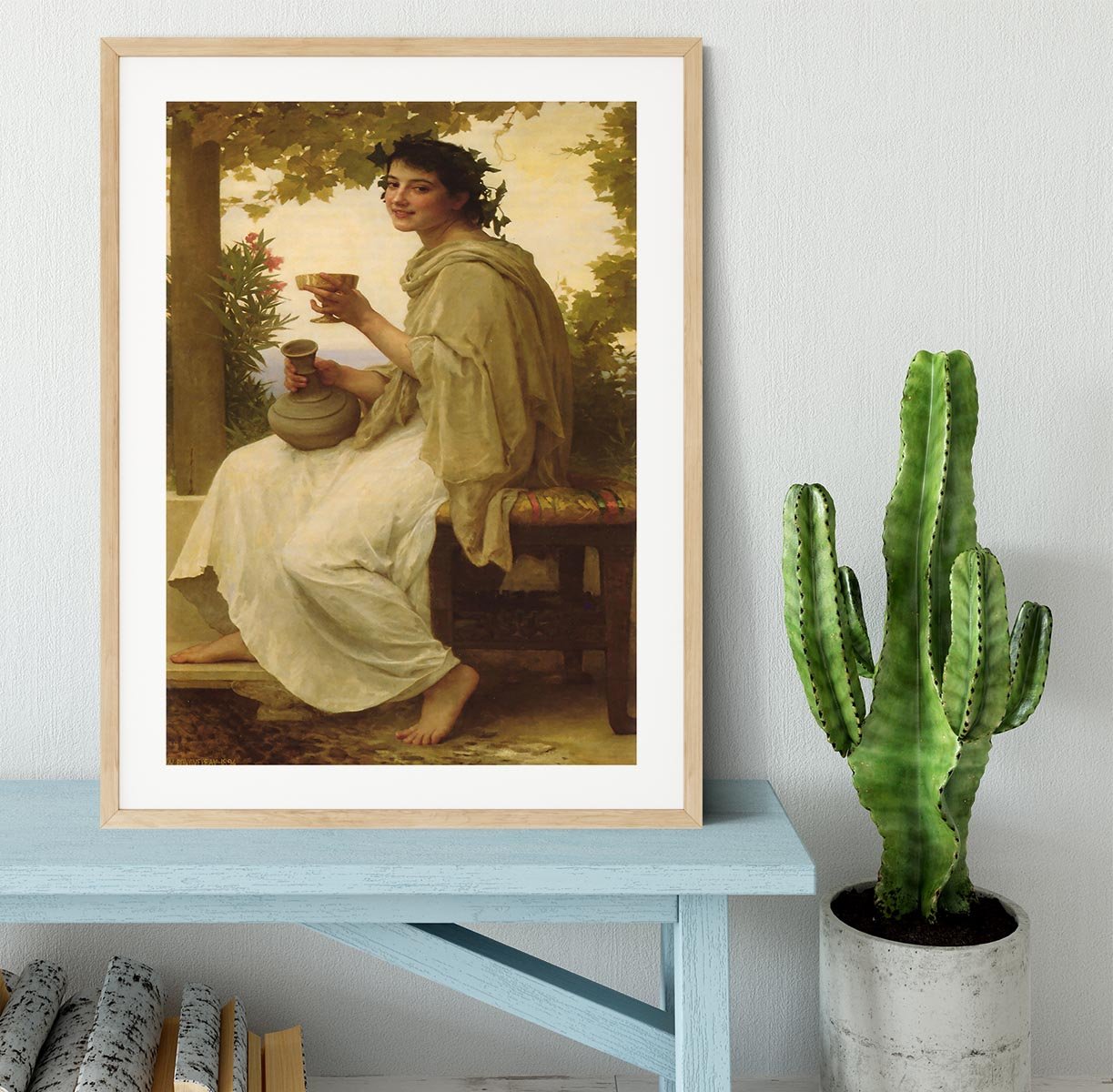 Bacchante By Bouguereau Framed Print - Canvas Art Rocks - 3