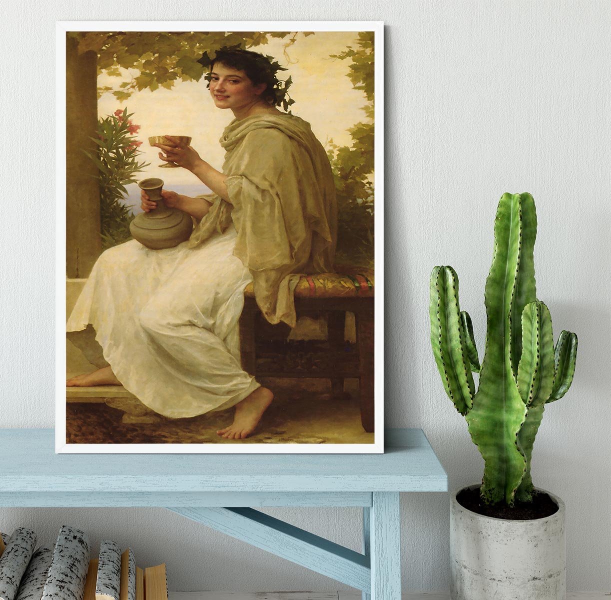 Bacchante By Bouguereau Framed Print - Canvas Art Rocks -6