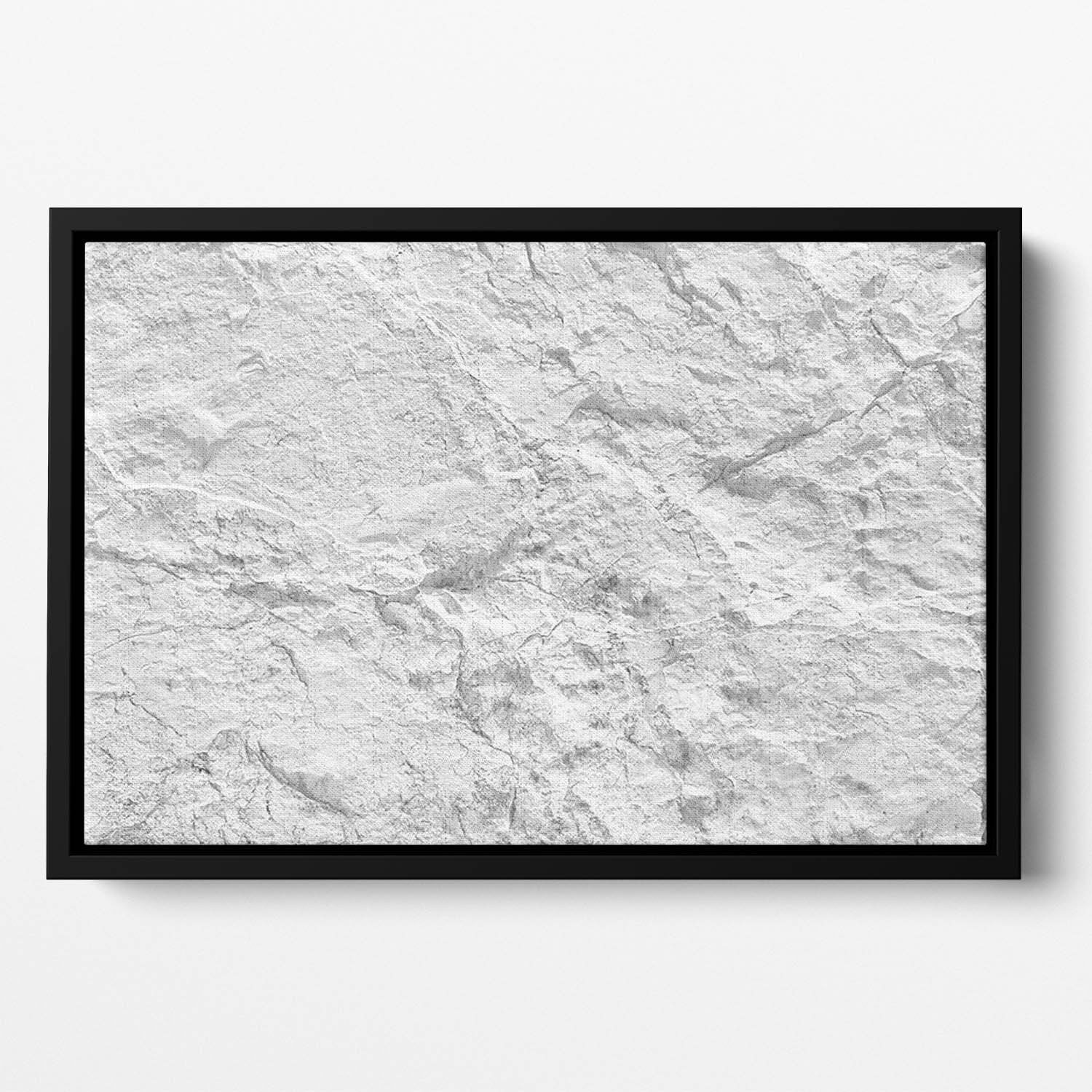 Background of white stone Floating Framed Canvas