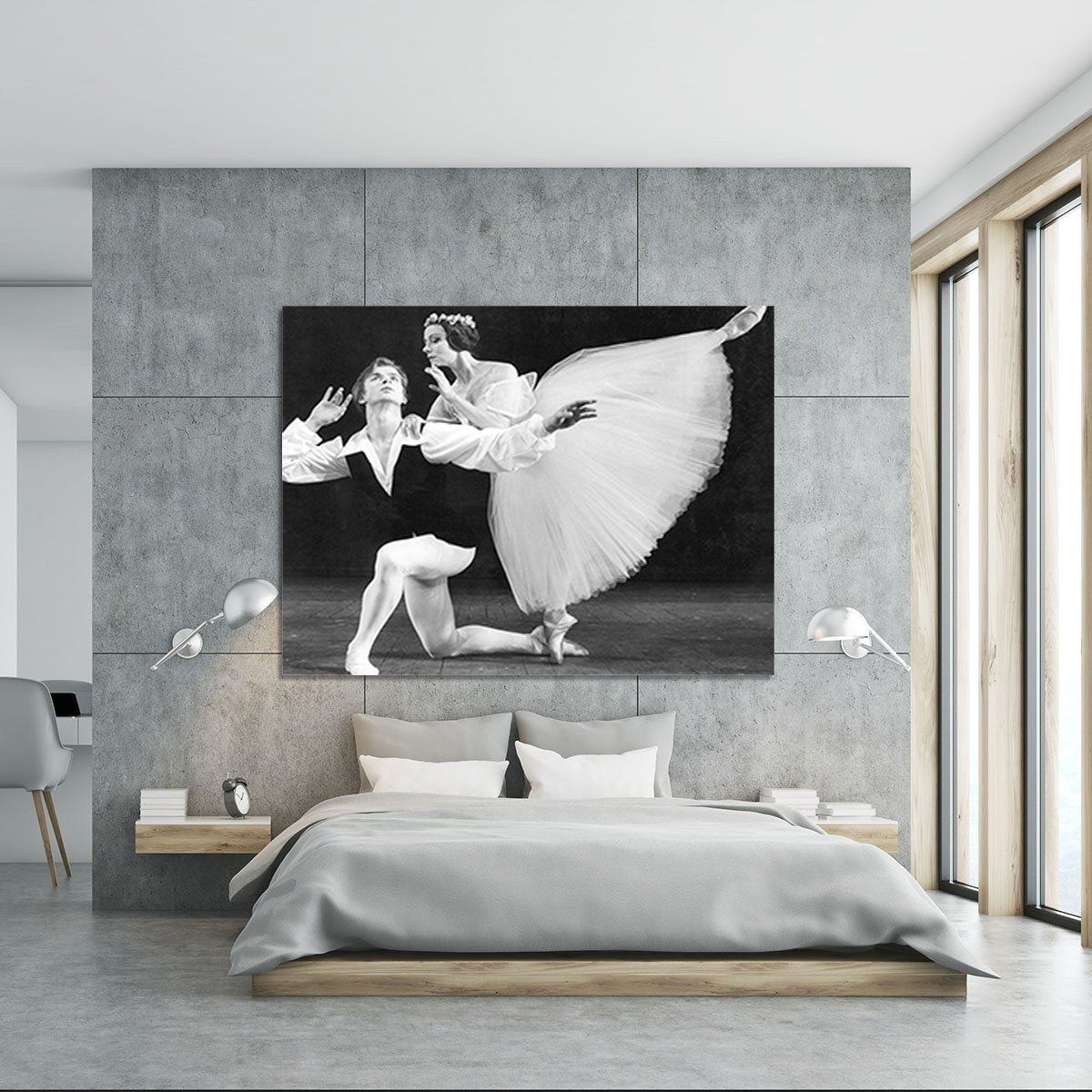 Ballet dancers Rudolf Nureyev and Yvette Chauvire Canvas Print or Poster