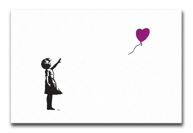 Banksy Balloon Heart Girl Canvas Print or Poster