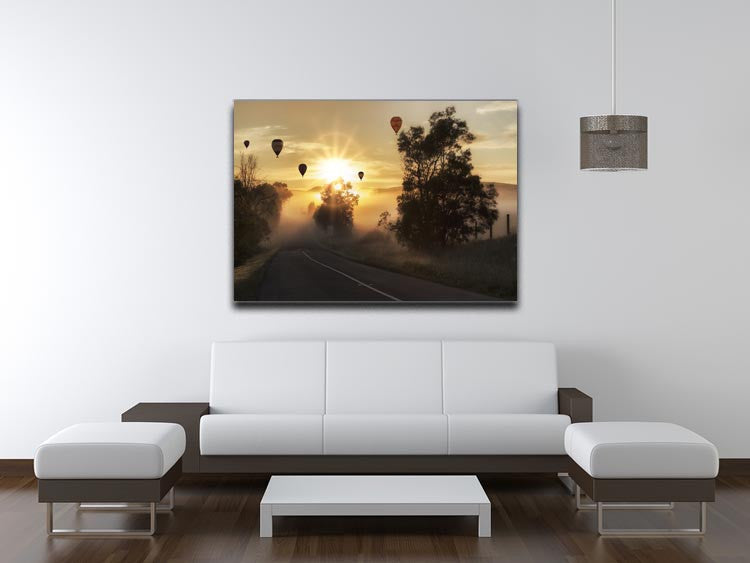 Hot Air Balloon Sunrise Print - Canvas Art Rocks - 4