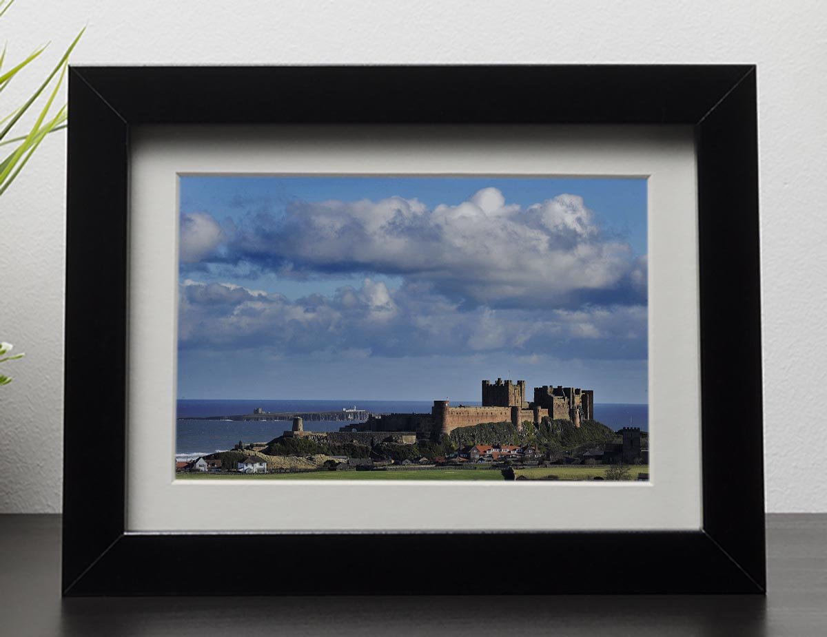 Bamburgh Castle Framed Print - Canvas Art Rocks - 1