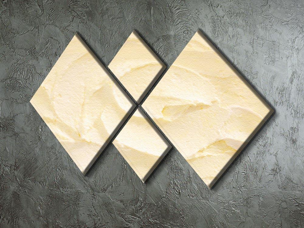 Banana Ice Cream 4 Square Multi Panel Canvas  - Canvas Art Rocks - 2