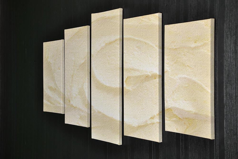 Banana Ice Cream 5 Split Panel Canvas  - Canvas Art Rocks - 2