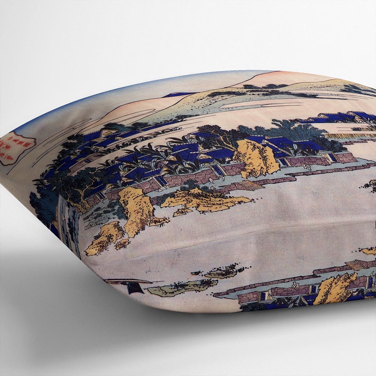Banana plantation at Chuto by Hokusai Throw Pillow