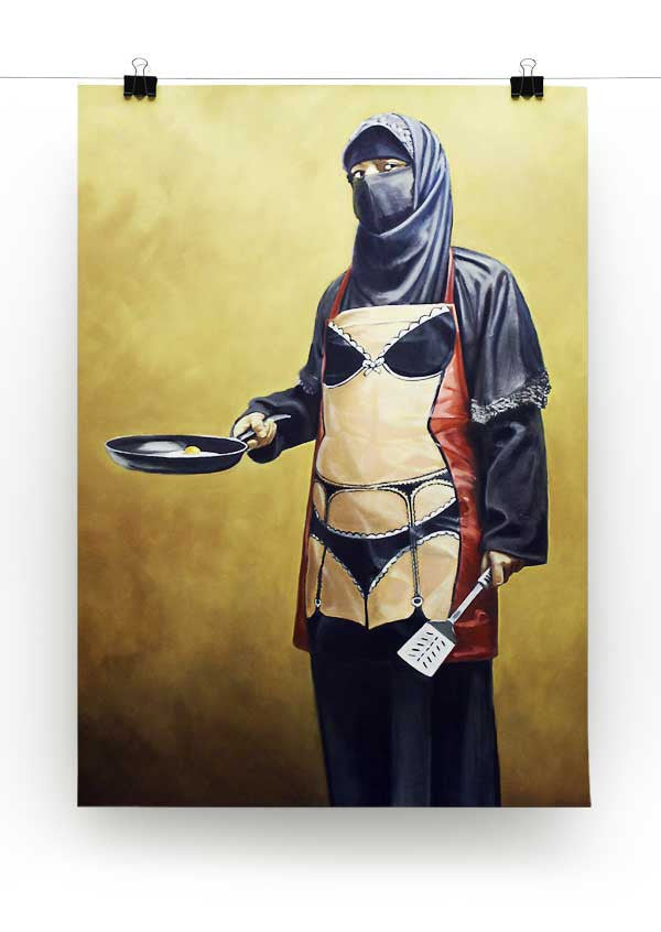 Banksy How Do You Like Your Eggs Print - Canvas Art Rocks - 2