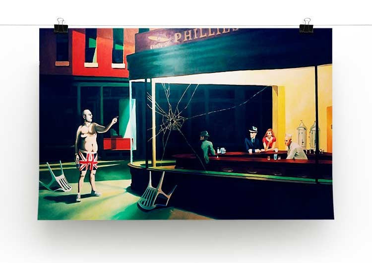 Banksy Nighthawks Print - Canvas Art Rocks - 2