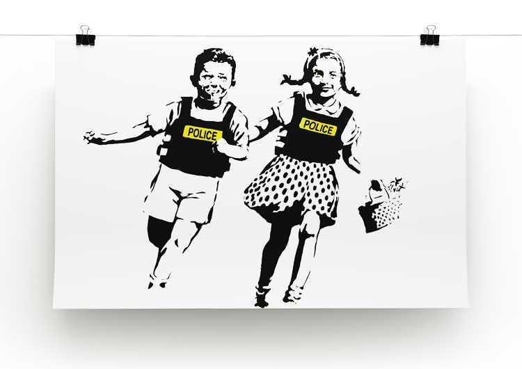 Banksy Police Kids Print - Canvas Art Rocks - 2