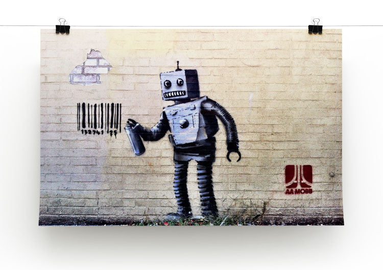 Banksy Robot Print - Canvas Art Rocks - 2