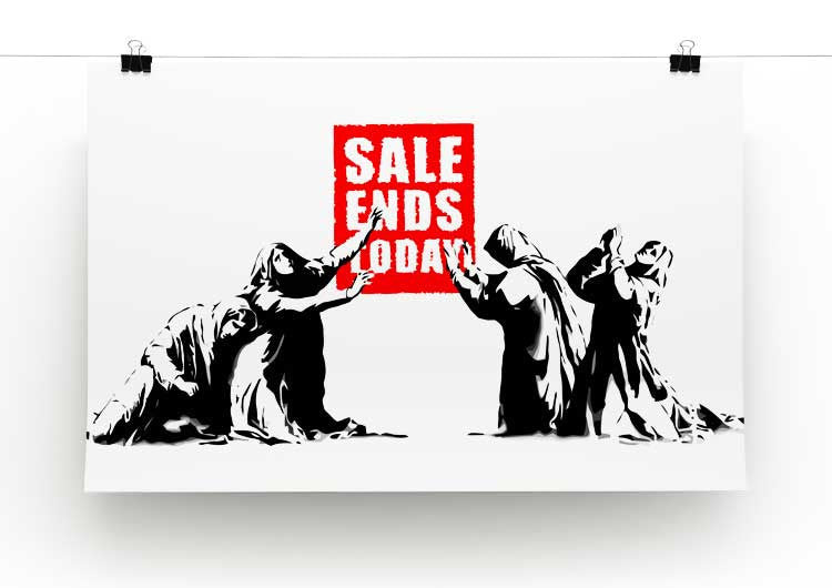 Banksy Sale Ends Today Print - Canvas Art Rocks - 2