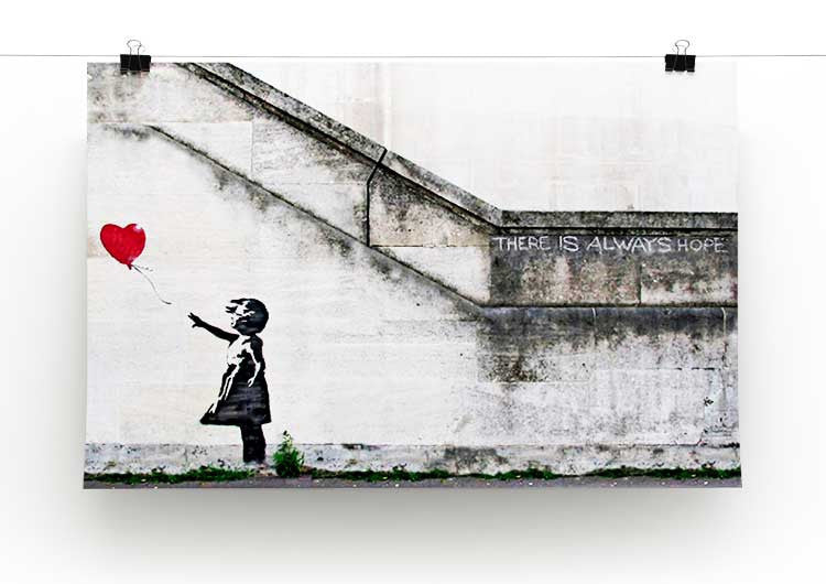 Banksy There is Always Hope Print - Canvas Art Rocks - 2