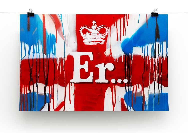 Banksy Union Jack ER Print - Canvas Art Rocks - 2