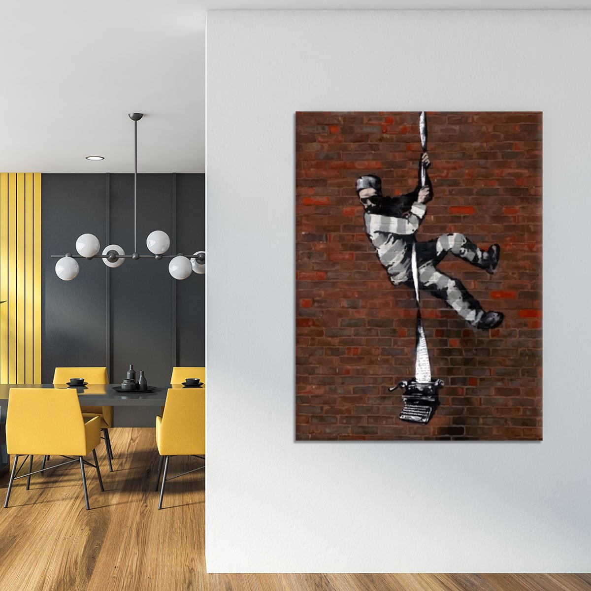 Banksy Escaping Prisoner Canvas Print or Poster