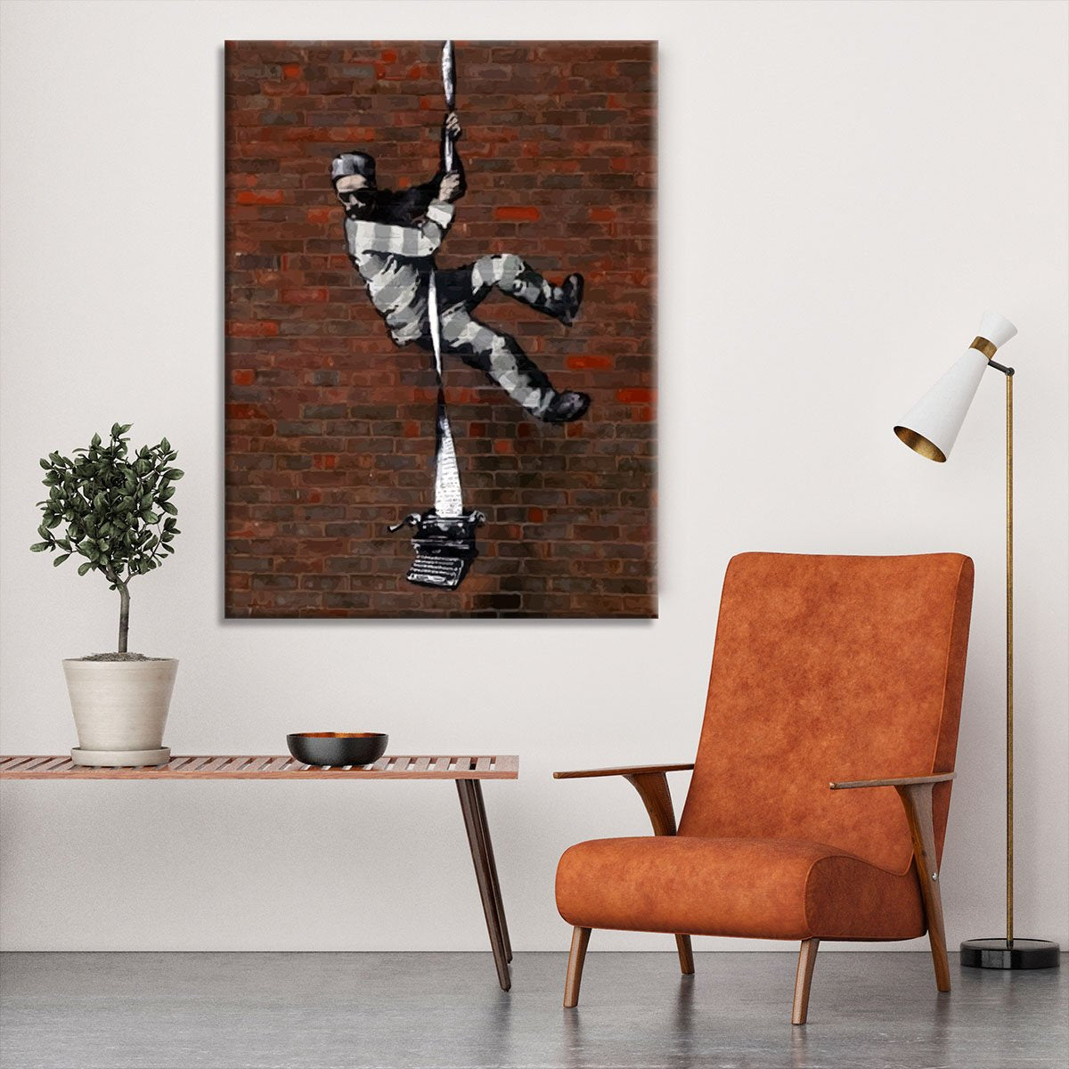 Banksy Escaping Prisoner Canvas Print or Poster