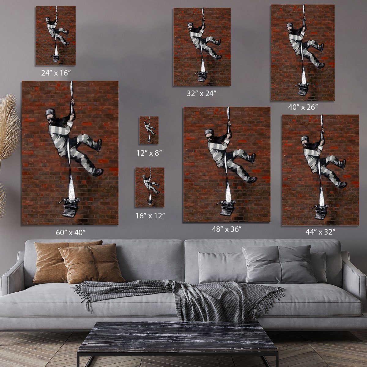 Banksy Escaping Prisoner Canvas Print or Poster