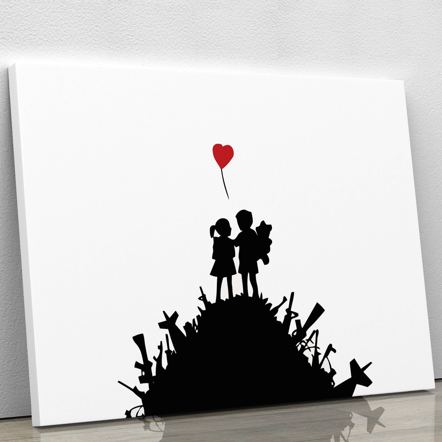 Banksy Kids on Gun Hill Canvas Print or Poster