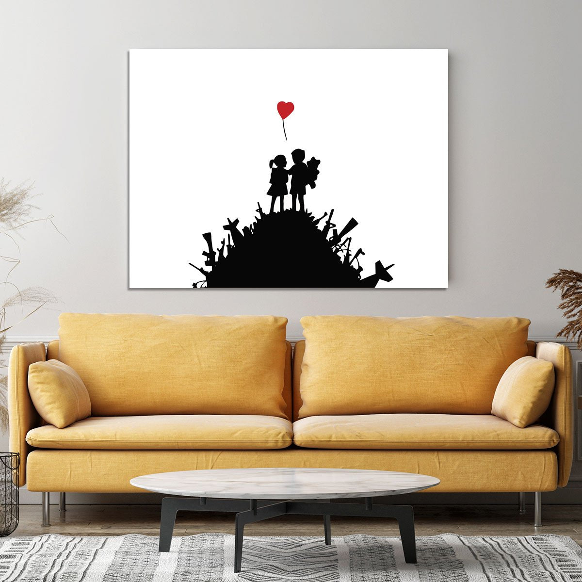 Banksy Kids on Gun Hill Canvas Print or Poster