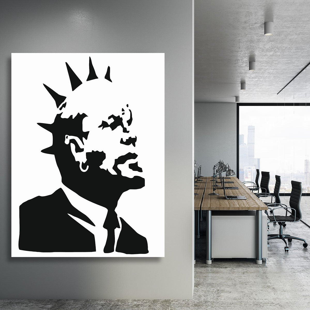 Banksy Lenin Punk Canvas Print or Poster