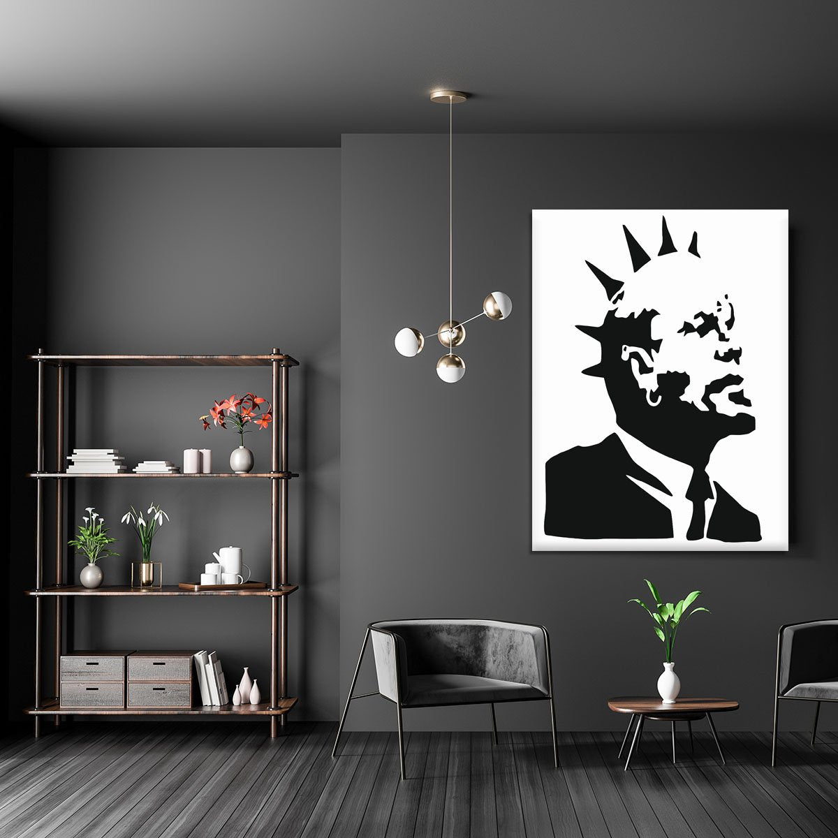 Banksy Lenin Punk Canvas Print or Poster