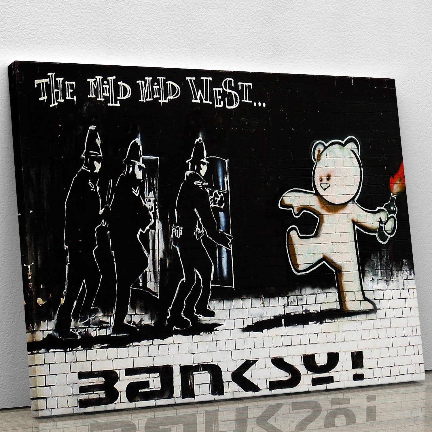 Banksy Mild Mild West Canvas Print or Poster