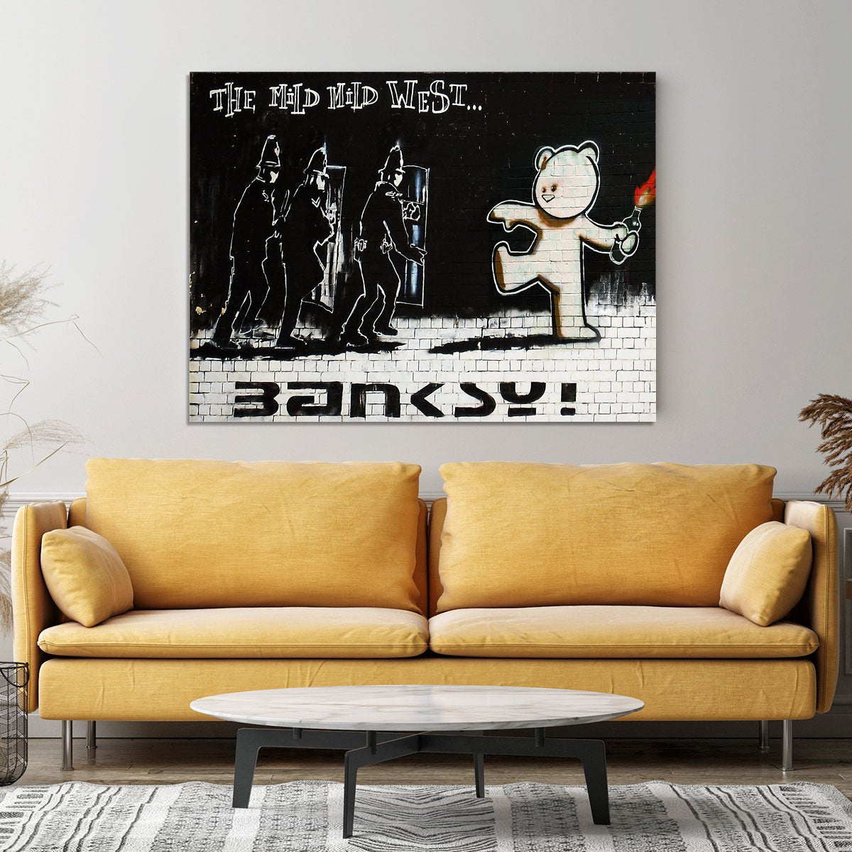 Banksy Mild Mild West Canvas Print or Poster