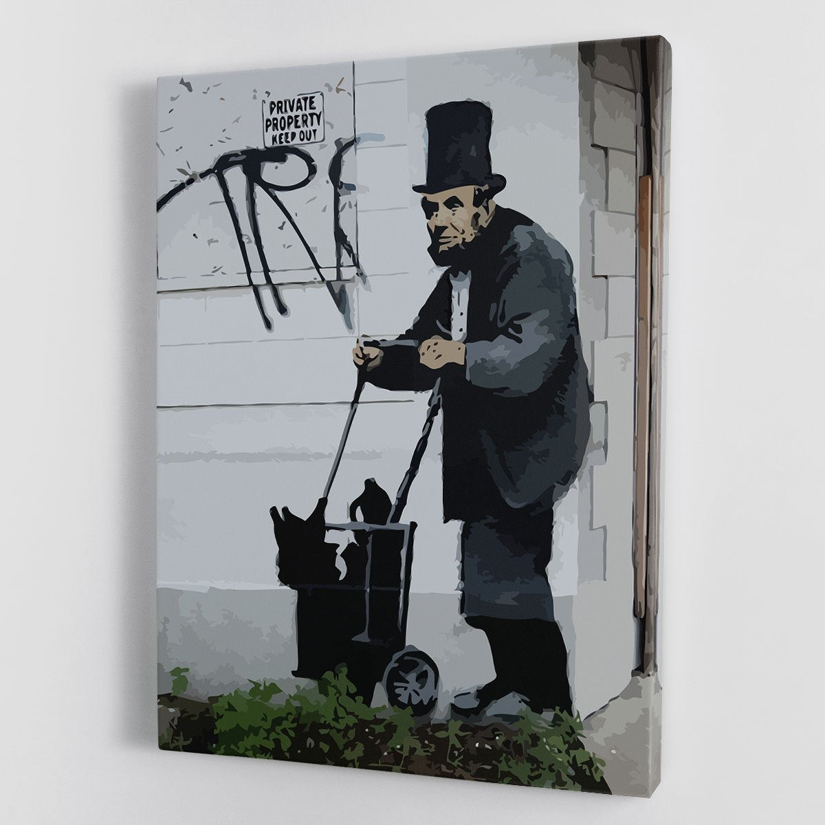 Banksy Abraham Lincoln Canvas Print or Poster