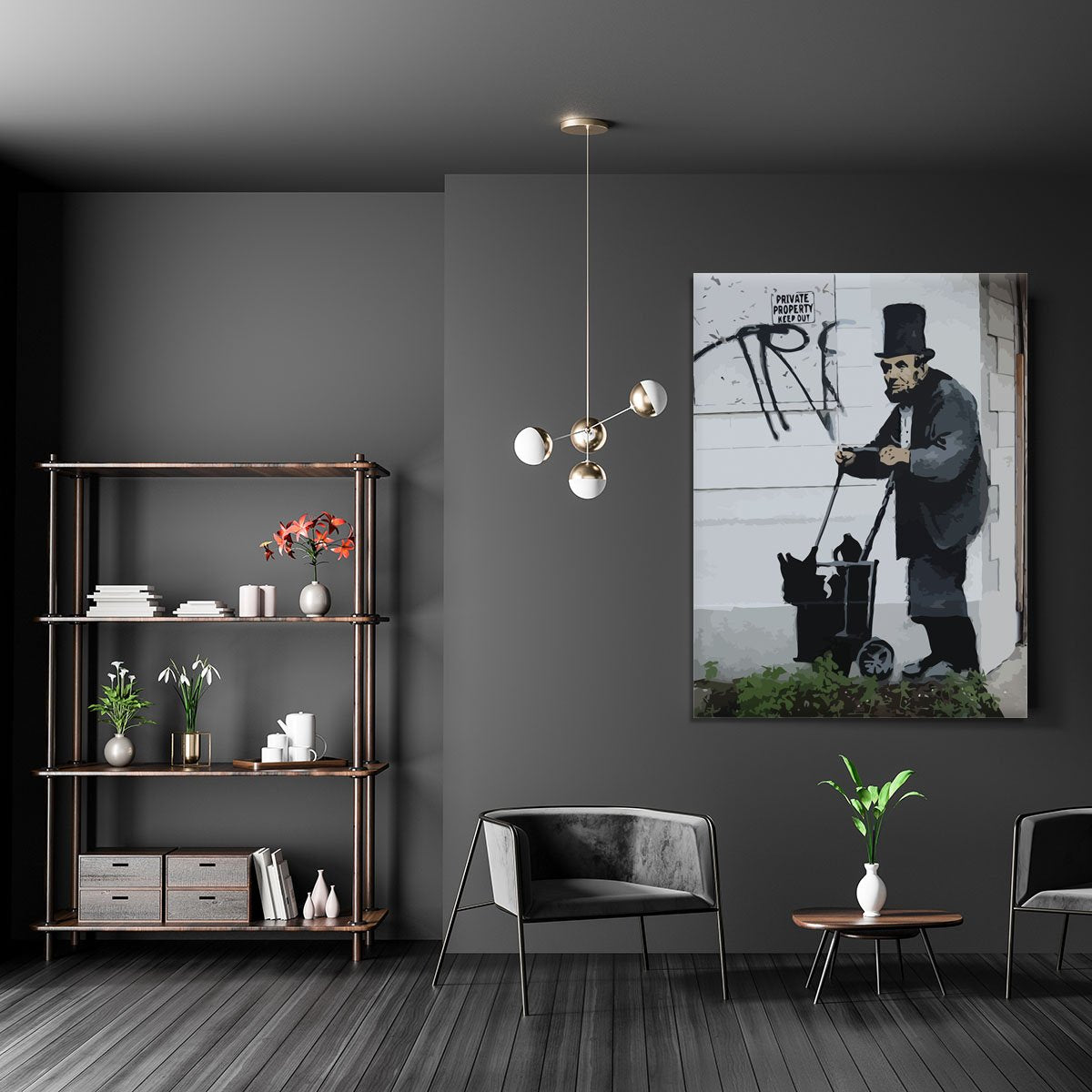 Banksy Abraham Lincoln Canvas Print or Poster
