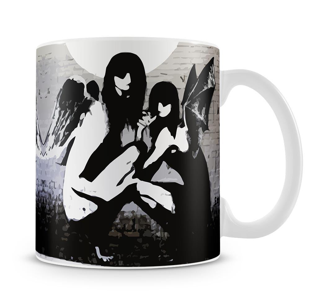 Banksy Angels In Moonlight Mug - Canvas Art Rocks