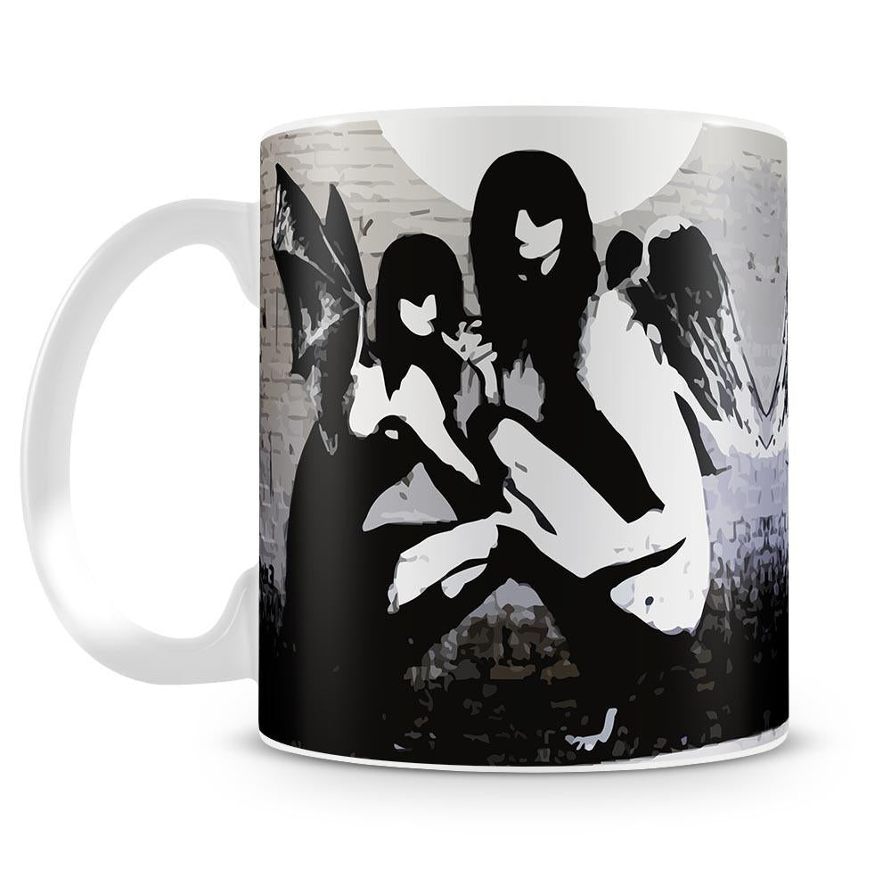 Banksy Angels In Moonlight Mug - Canvas Art Rocks